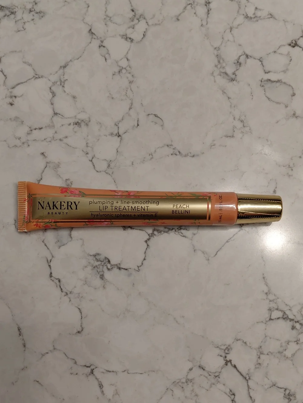 Nakery Beauty Plumping + Line-smoothing LIP TREATMENT Peach Bellini FULL SIZE
